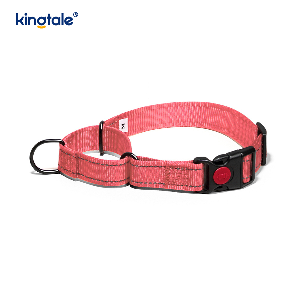 No Pull Reflective Adjustable Nylon Martingale Dog Collar For S M L Dogs