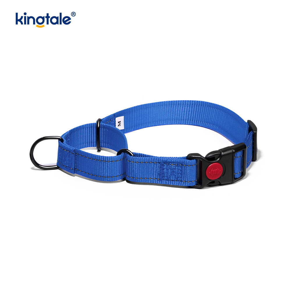 No Pull Reflective Adjustable Nylon Martingale Dog Collar For S M L Dogs