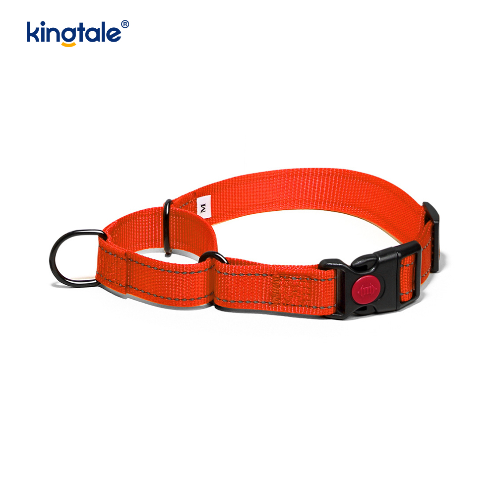 No Pull Reflective Adjustable Nylon Martingale Dog Collar For S M L Dogs