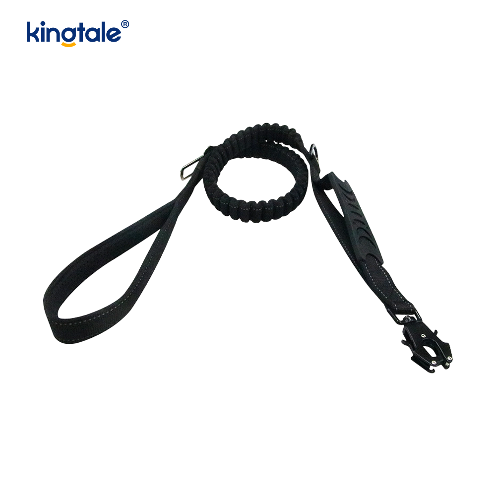 Reflective No Pull Heavy Duty Tactical Dog Collar Leash Bungee Lead