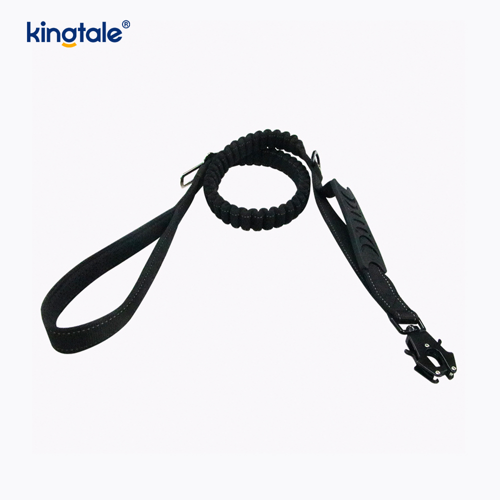 Reflective No Pull Heavy Duty Tactical Dog Collar Leash Bungee Lead