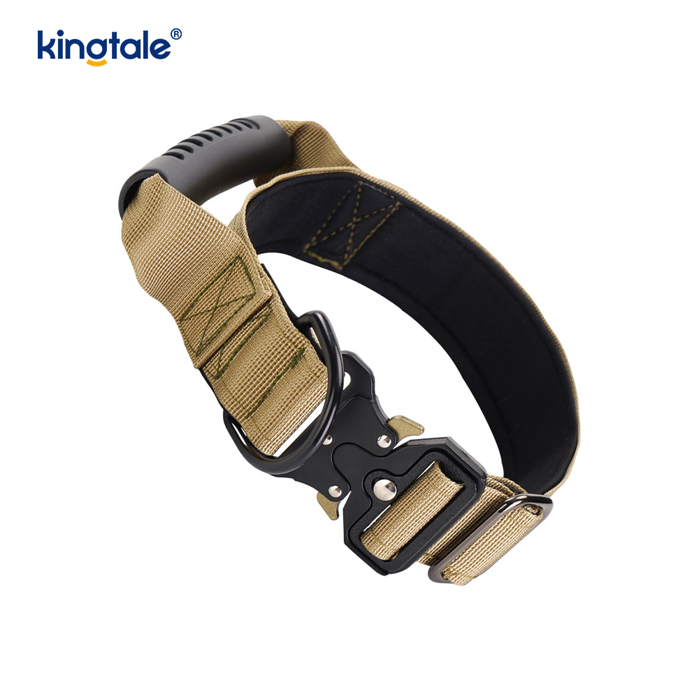Tactical Training Nylon Control Handle & Quick-Release Metal Buckle Collar