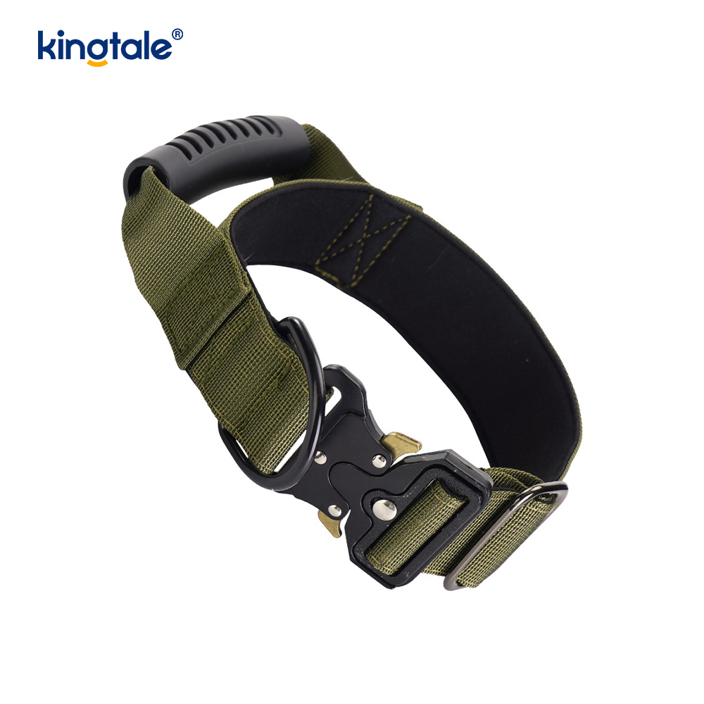 Tactical Training Nylon Control Handle & Quick-Release Metal Buckle Collar