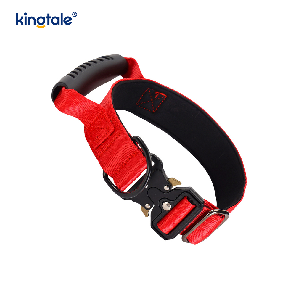 Tactical Training Nylon Control Handle & Quick-Release Metal Buckle Collar
