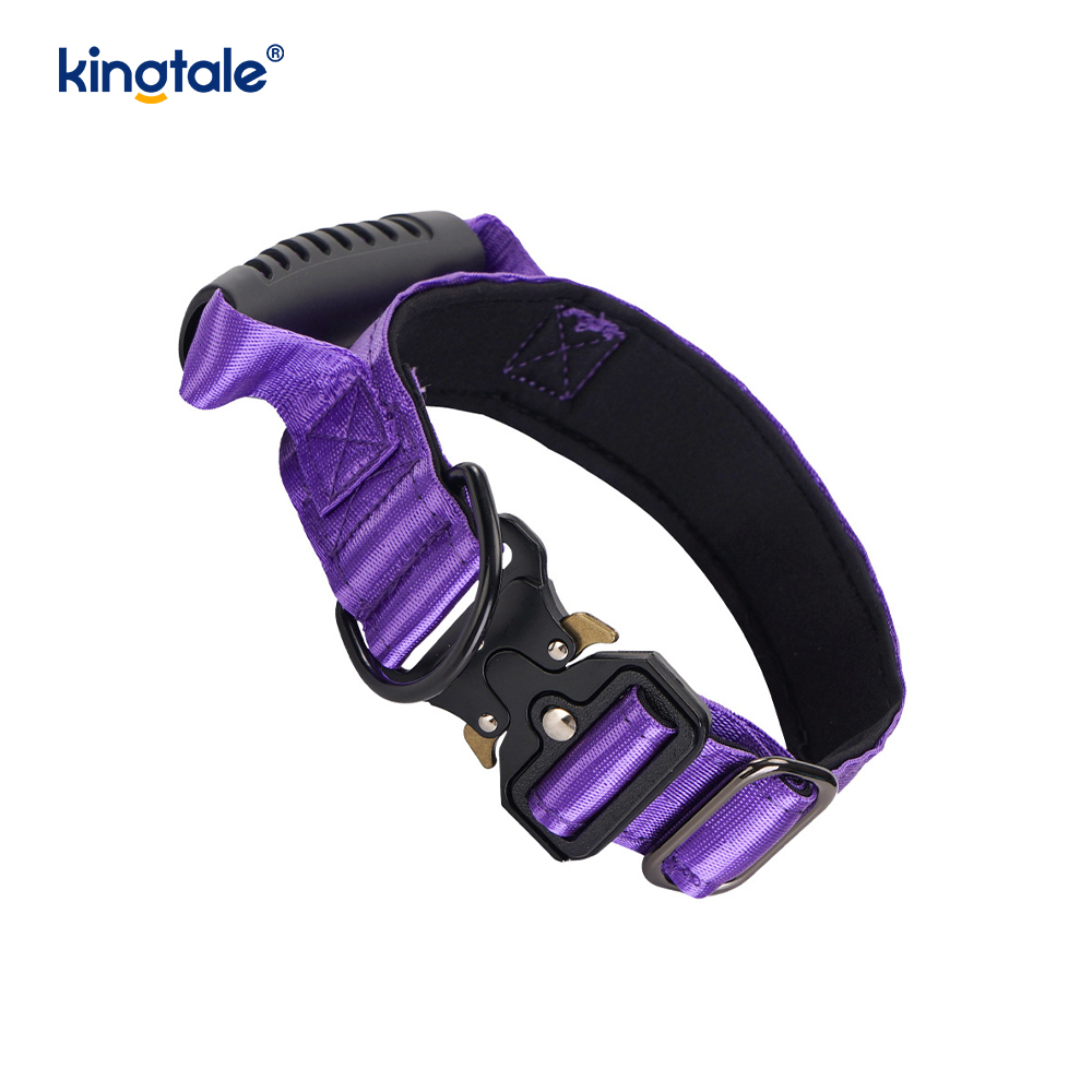 Tactical Training Nylon Control Handle & Quick-Release Metal Buckle Collar
