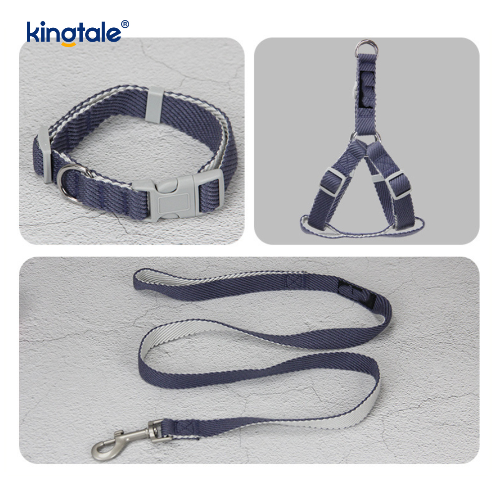 Personalized OEM/ODM Print Pattern Dog Harness Collar Leash Set