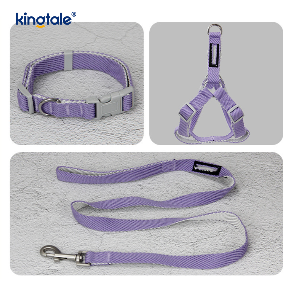 Personalized OEM/ODM Print Pattern Dog Harness Collar Leash Set