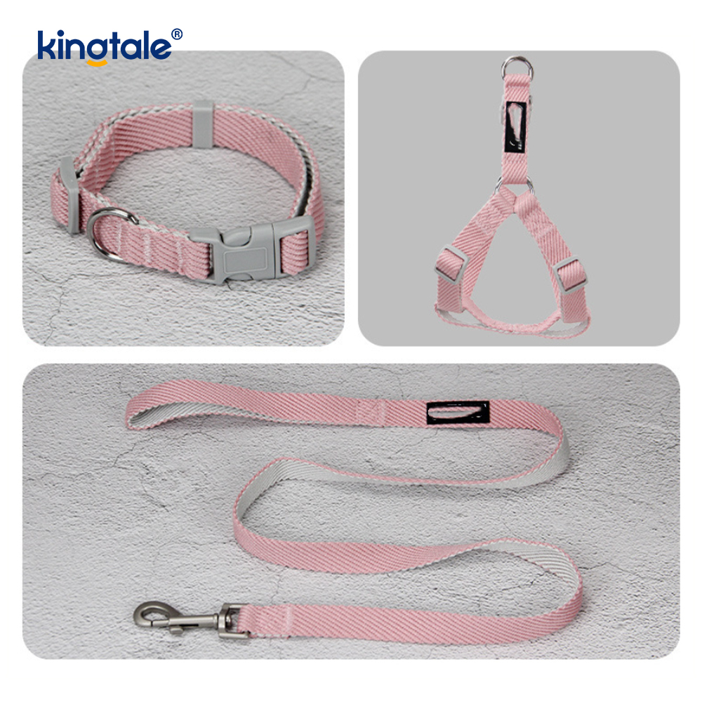 Personalized OEM/ODM Print Pattern Dog Harness Collar Leash Set