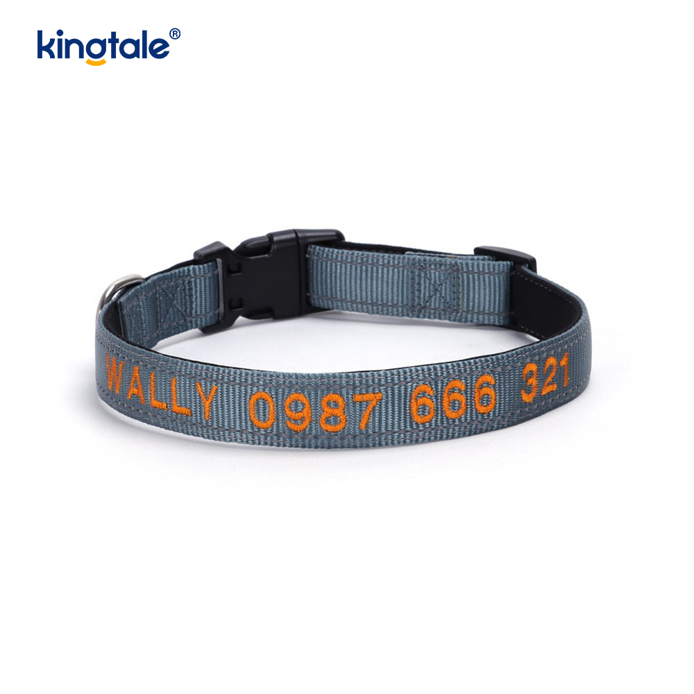 Service Dog Collar Coded Buckle Design For Preventing Accidents Warns