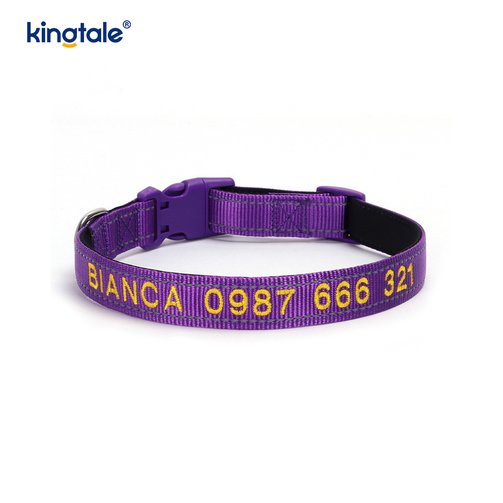 Service Dog Collar Coded Buckle Design For Preventing Accidents Warns