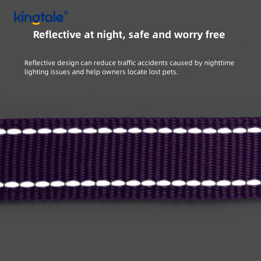 Service Dog Collar Coded Buckle Design For Preventing Accidents Warns