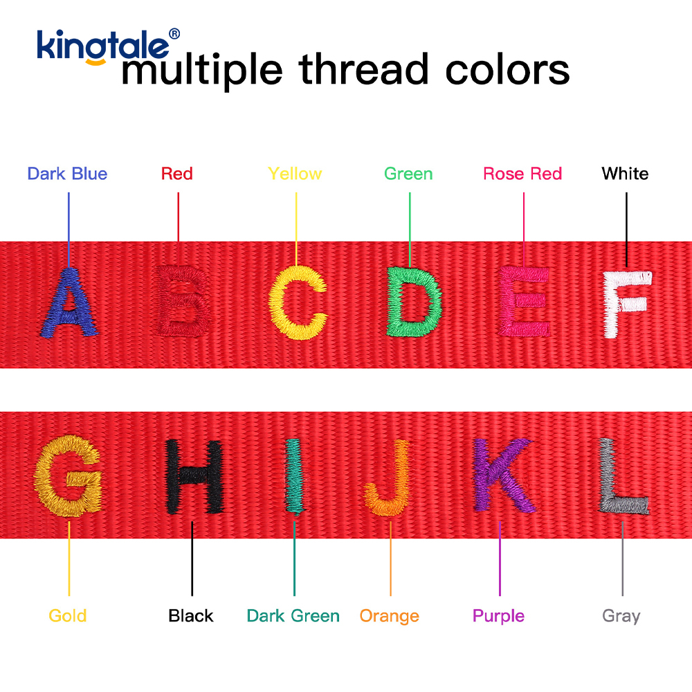 Service Dog Collar Coded Buckle Design For Preventing Accidents Warns