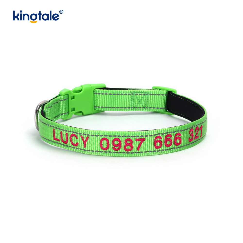 Service Dog Collar Coded Buckle Design For Preventing Accidents Warns