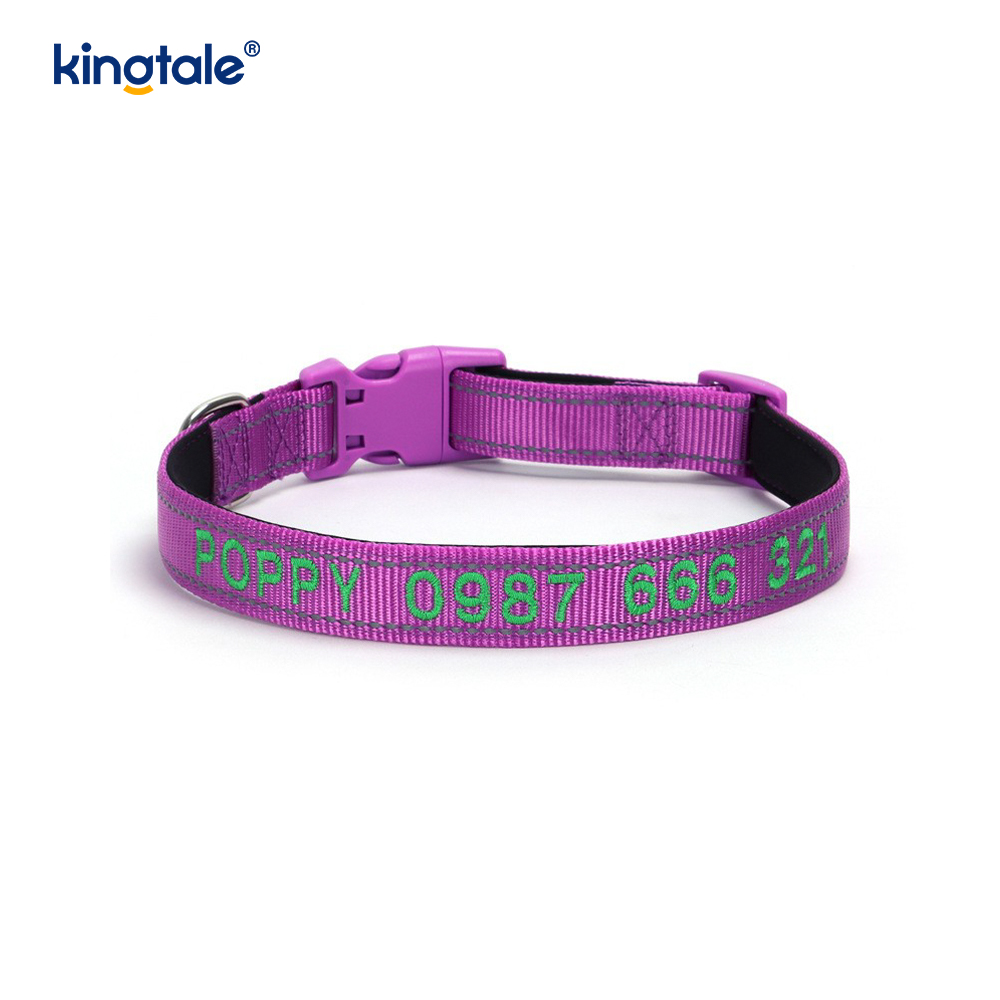 Service Dog Collar Coded Buckle Design For Preventing Accidents Warns