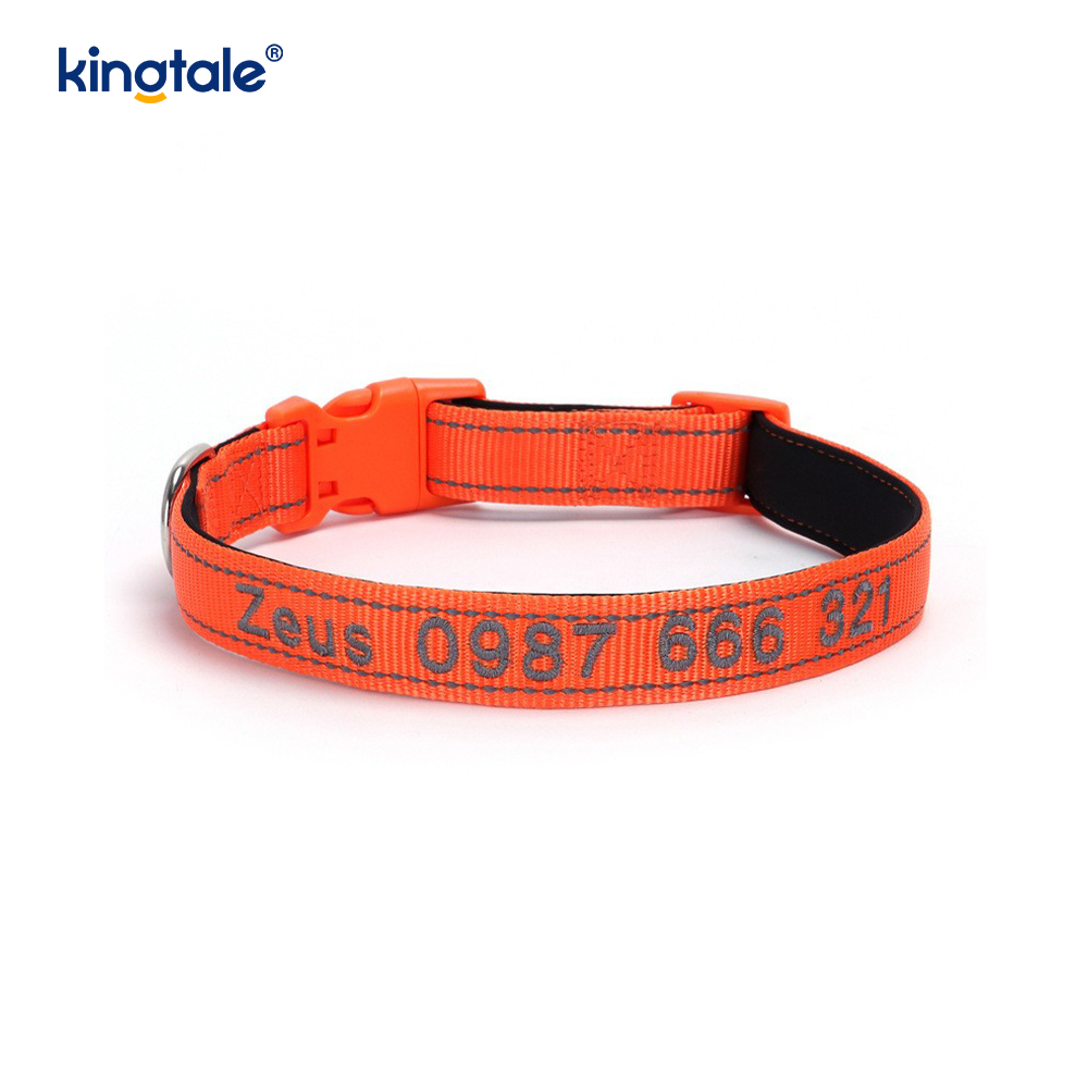 Service Dog Collar Coded Buckle Design For Preventing Accidents Warns