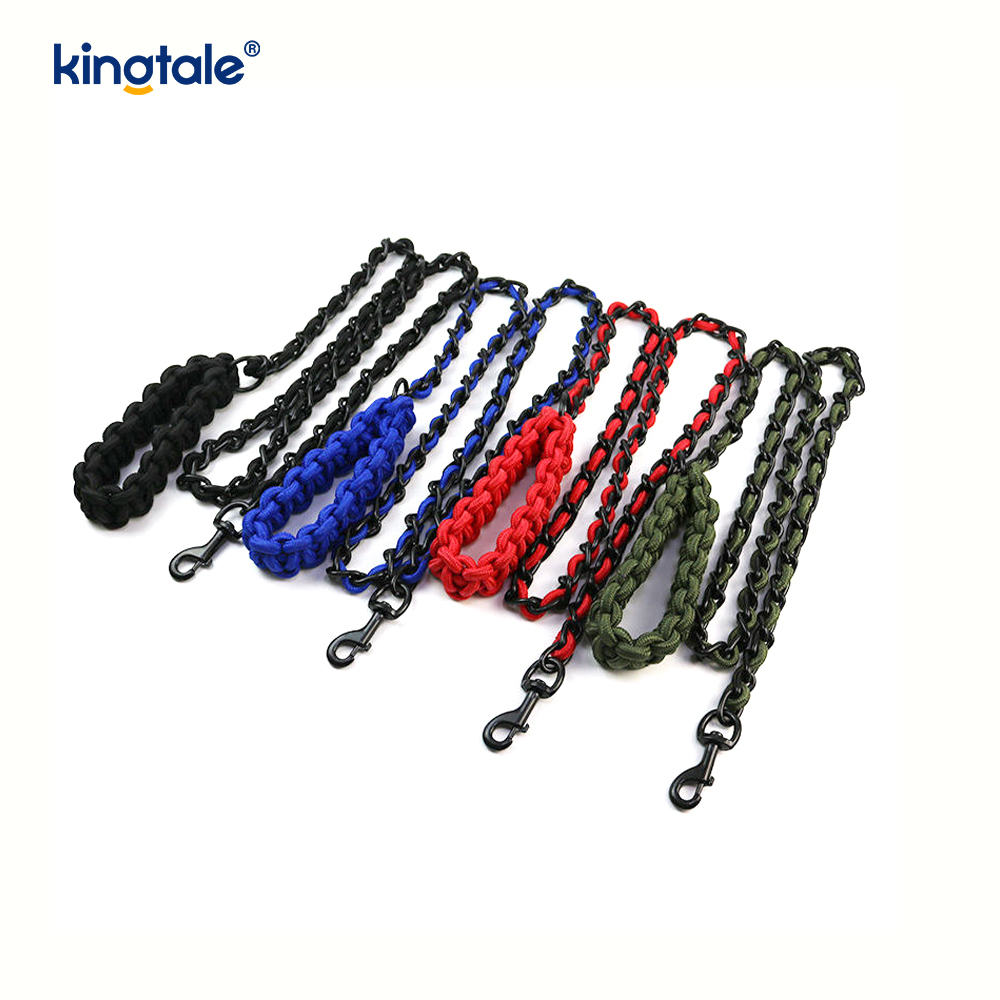 Chew Proof Pet Leash Dog Chain With Strong Anti Bite Comfortable Handle