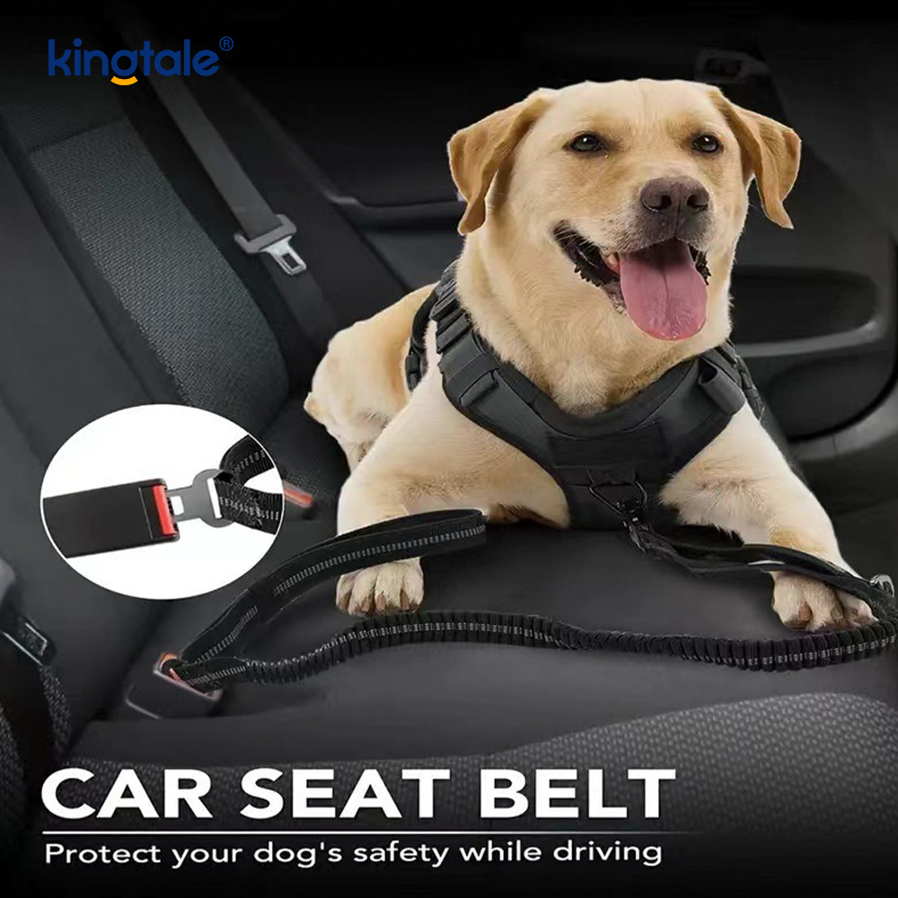 4 In 1 Heavy Duty Dog Lead With Car Seat Belt And Soft Padded Handle