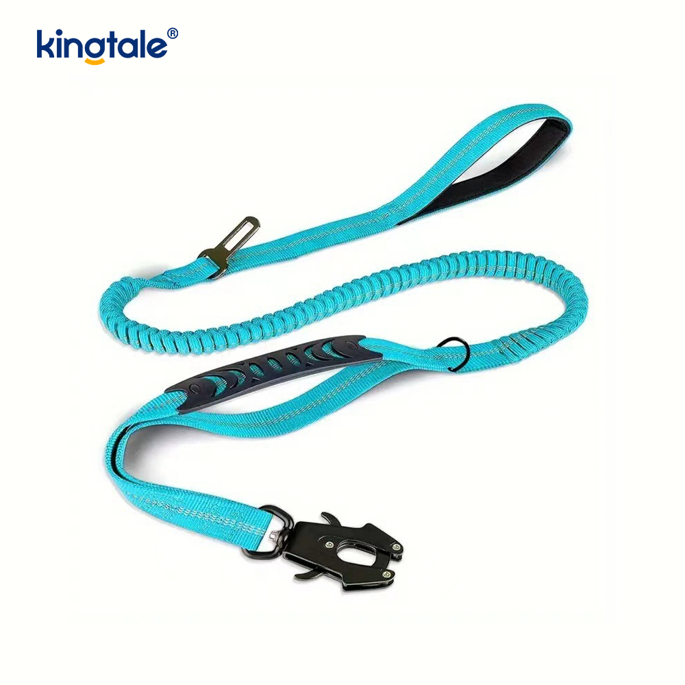 4 In 1 Heavy Duty Dog Lead With Car Seat Belt And Soft Padded Handle