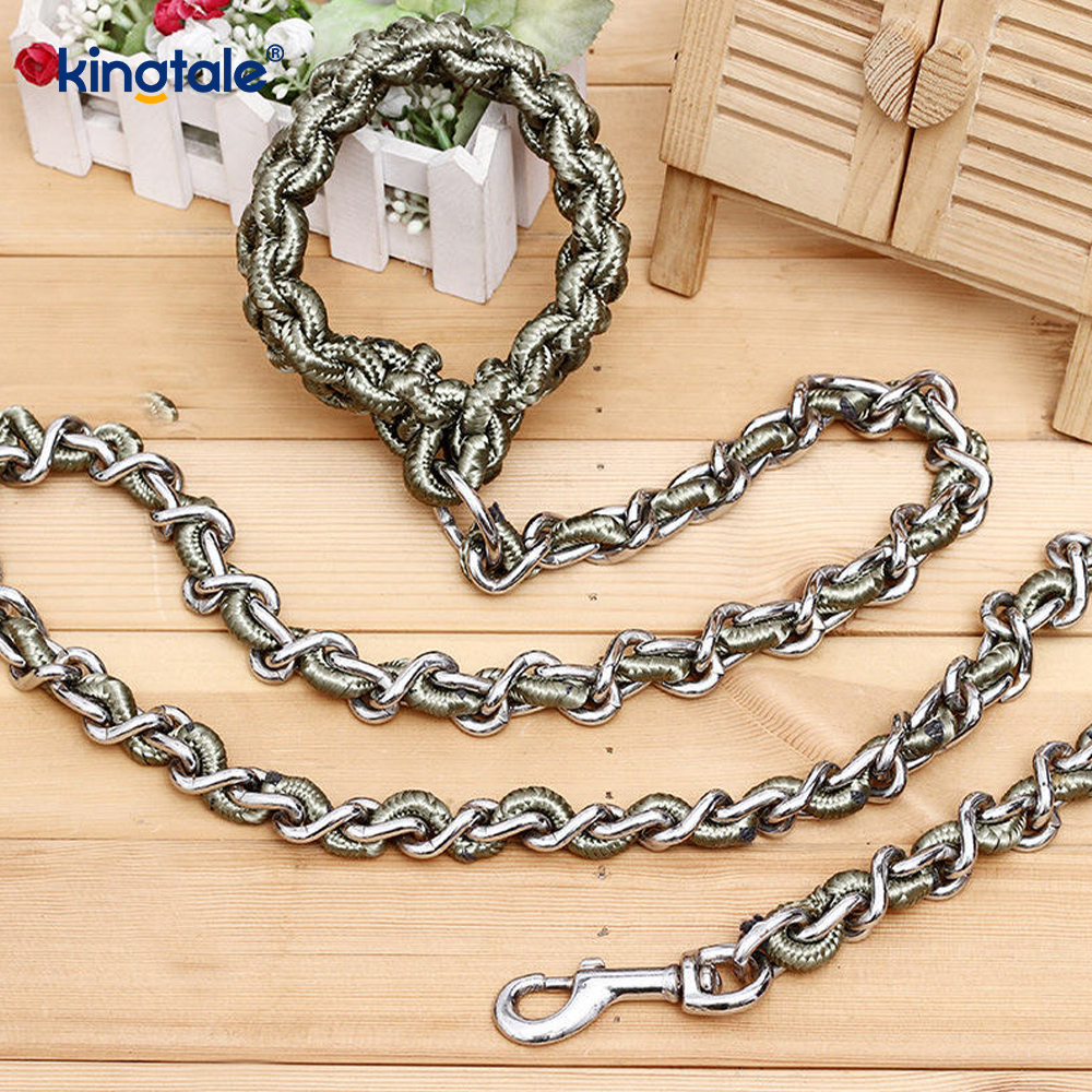 Chew Proof Pet Leash Dog Chain With Strong Anti Bite Comfortable Handle