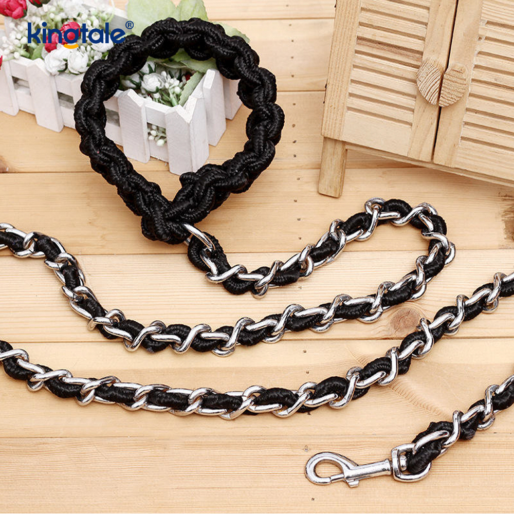 Chew Proof Pet Leash Dog Chain With Strong Anti Bite Comfortable Handle