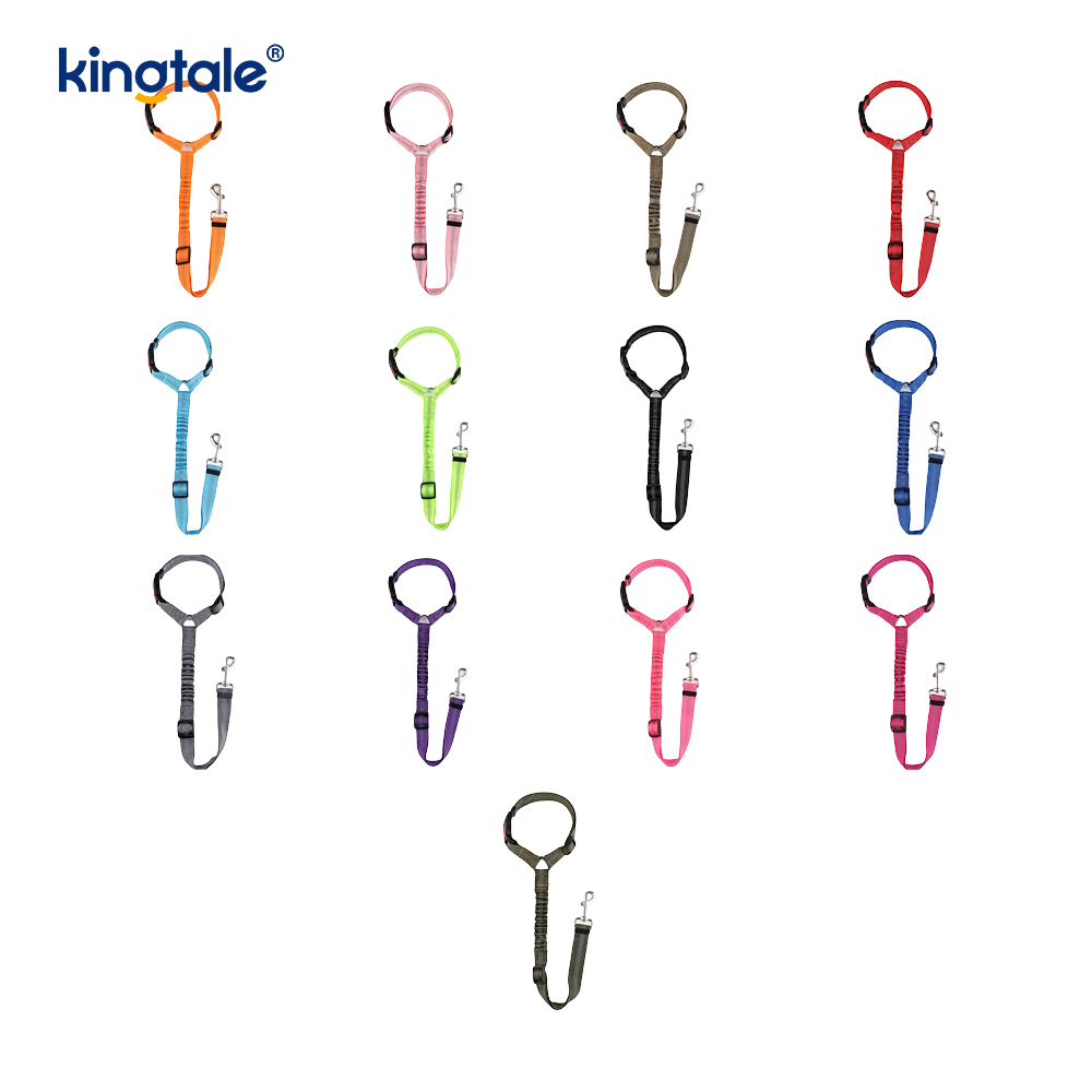 Durable Polyester Reflective Pet Car Seat Belt Leash Anti-Rush Anti-Rush