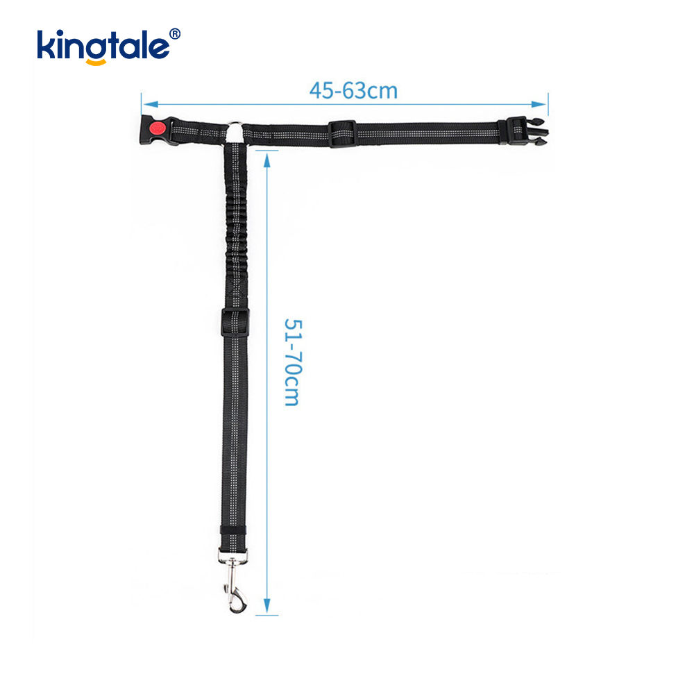 Durable Polyester Reflective Pet Car Seat Belt Leash Anti-Rush Anti-Rush