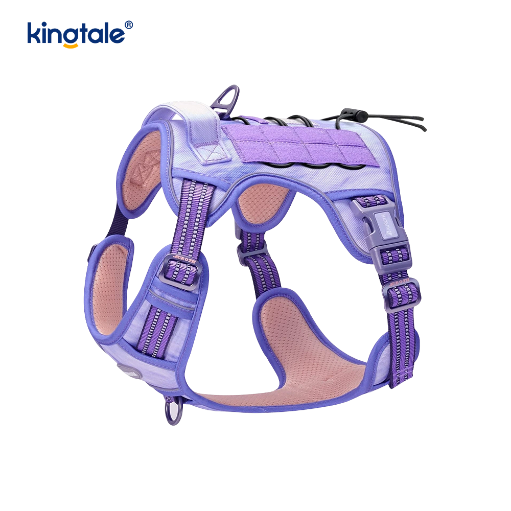 Solid No Pull Nylon Heavy Duty Dog Belt Vest Training Harnesses Chest