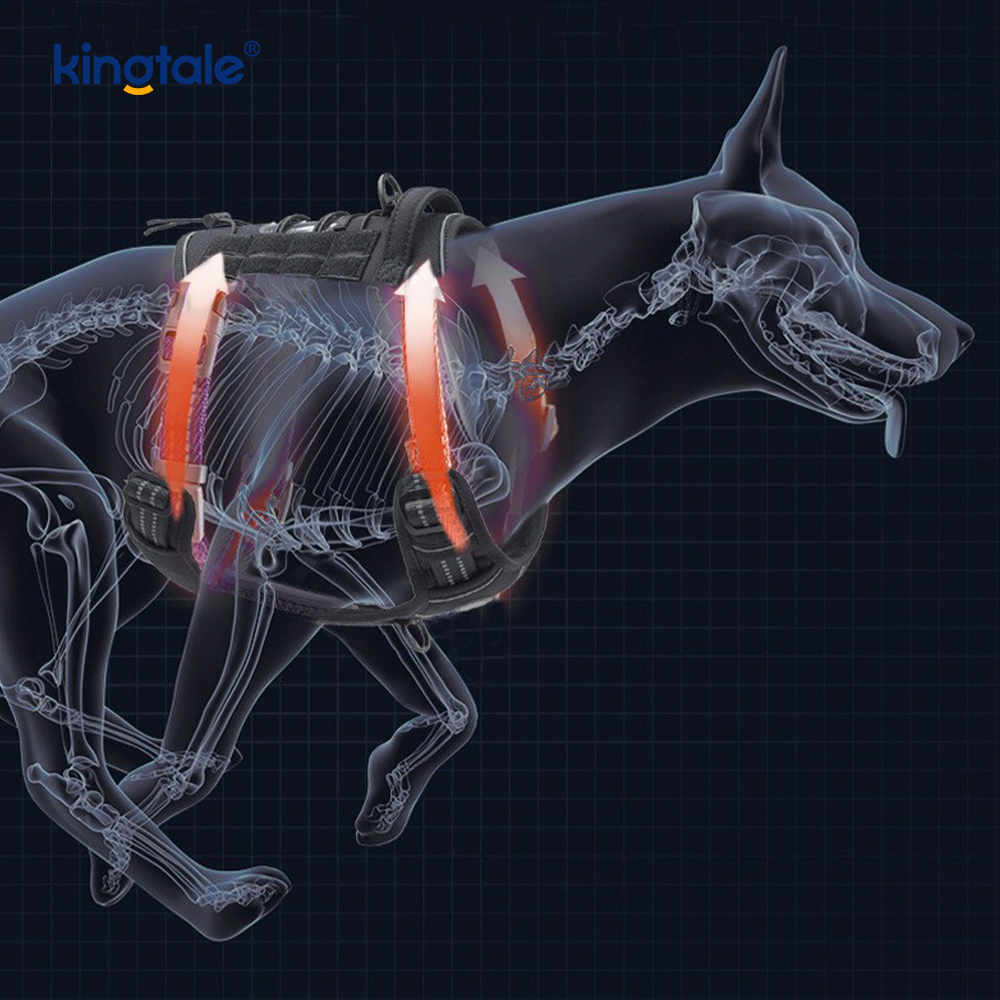 Solid No Pull Nylon Heavy Duty Dog Belt Vest Training Harnesses Chest