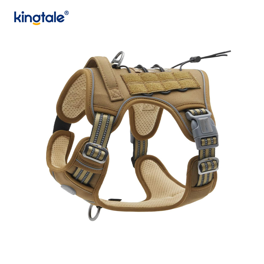 Solid No Pull Nylon Heavy Duty Dog Belt Vest Training Harnesses Chest