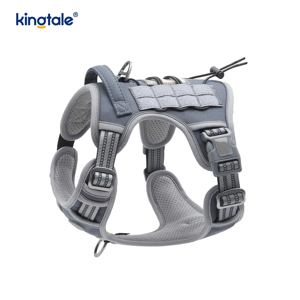 Solid No Pull Nylon Heavy Duty Dog Belt Vest Training Harnesses Chest