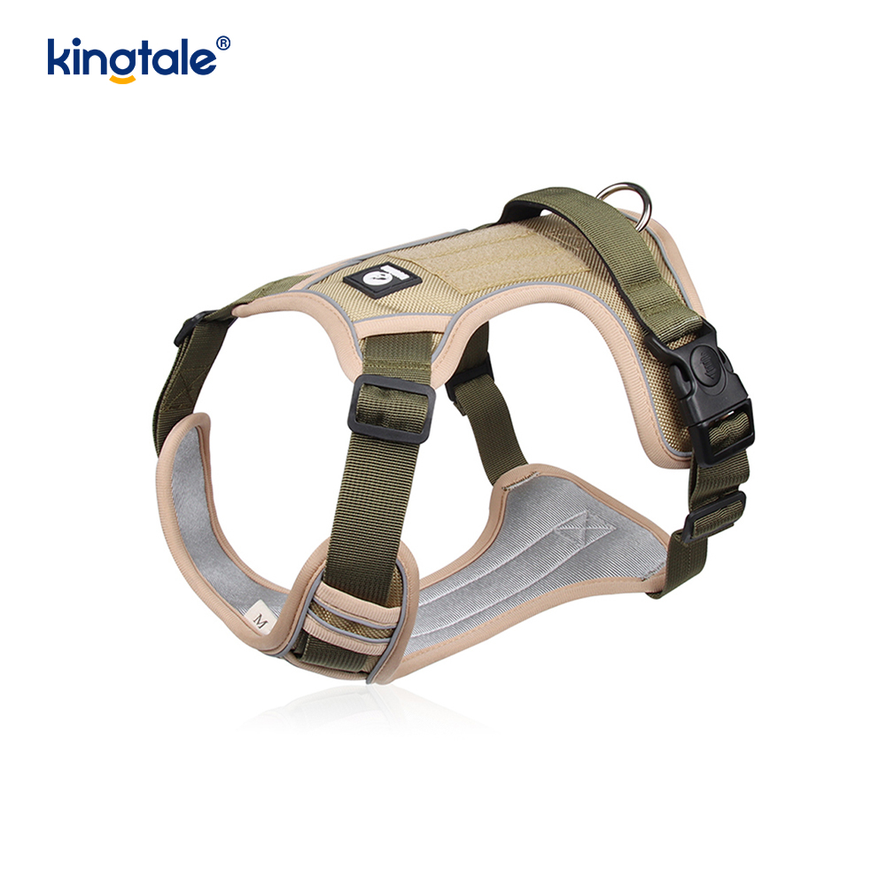 Nylon Rivet Reflective Adjustable Breathable Sport Dog Pet Harness