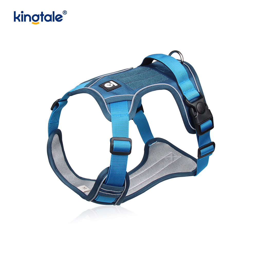 Nylon Rivet Reflective Adjustable Breathable Sport Dog Pet Harness