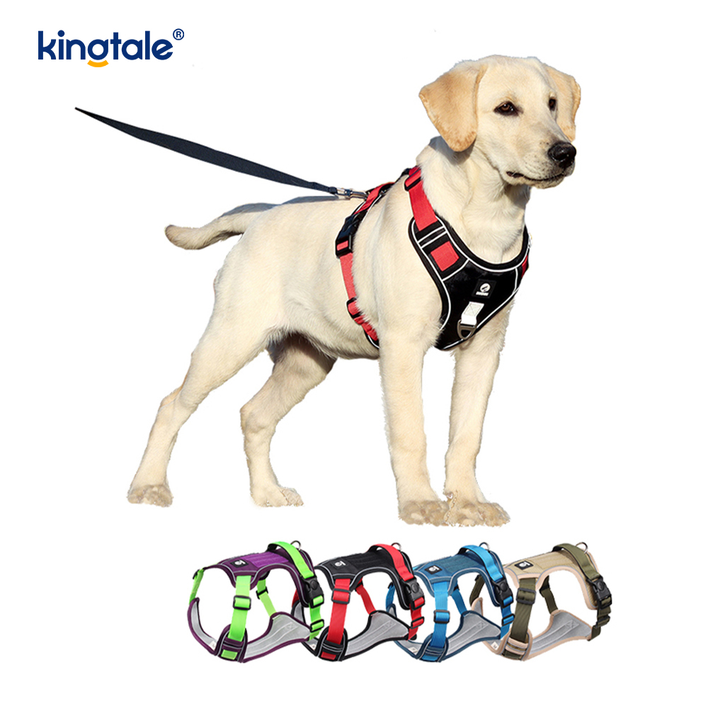 Nylon Rivet Reflective Adjustable Breathable Sport Dog Pet Harness
