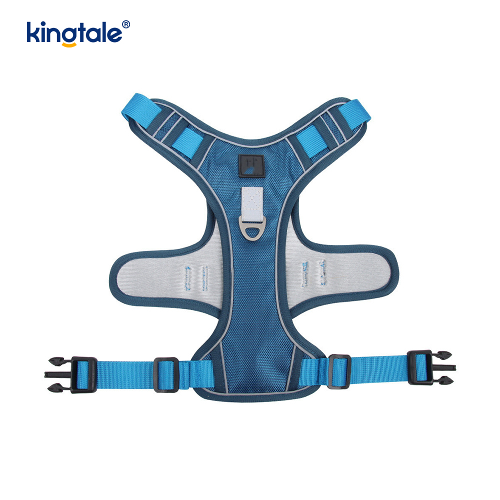 Nylon Rivet Reflective Adjustable Breathable Sport Dog Pet Harness