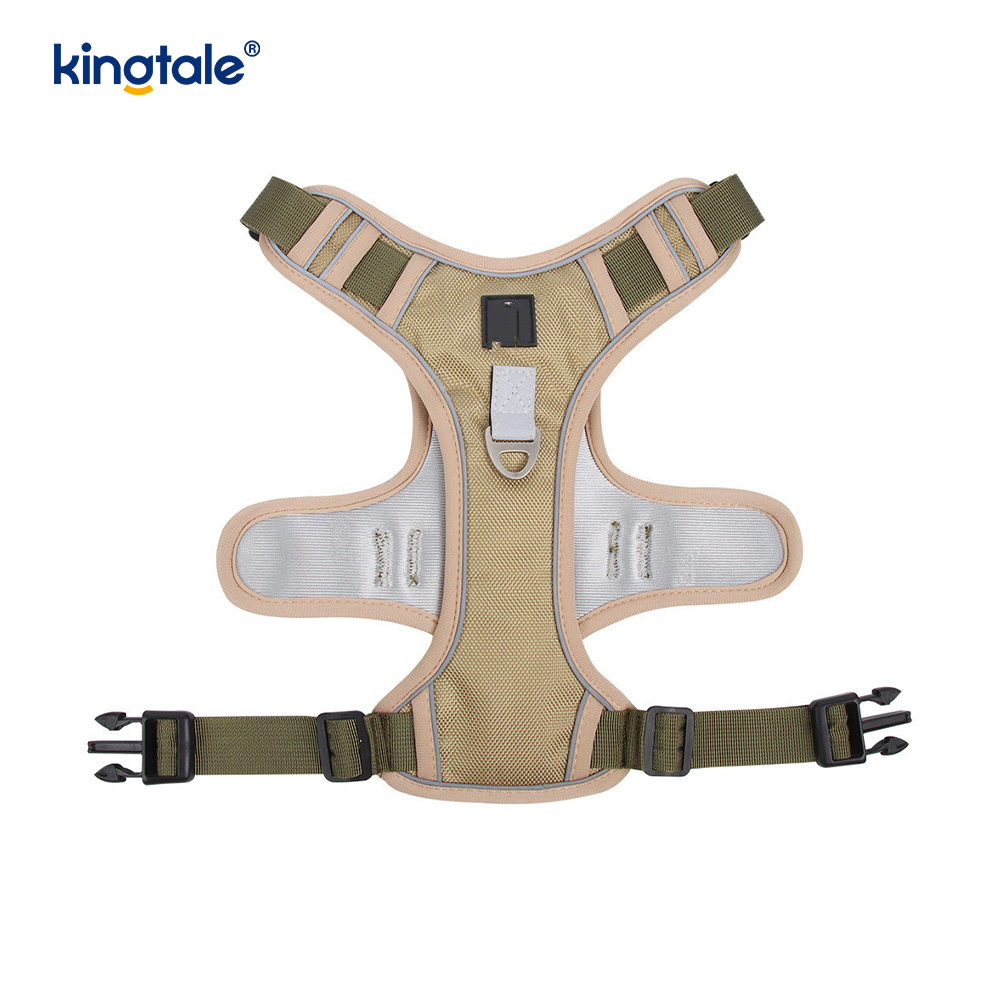 Nylon Rivet Reflective Adjustable Breathable Sport Dog Pet Harness