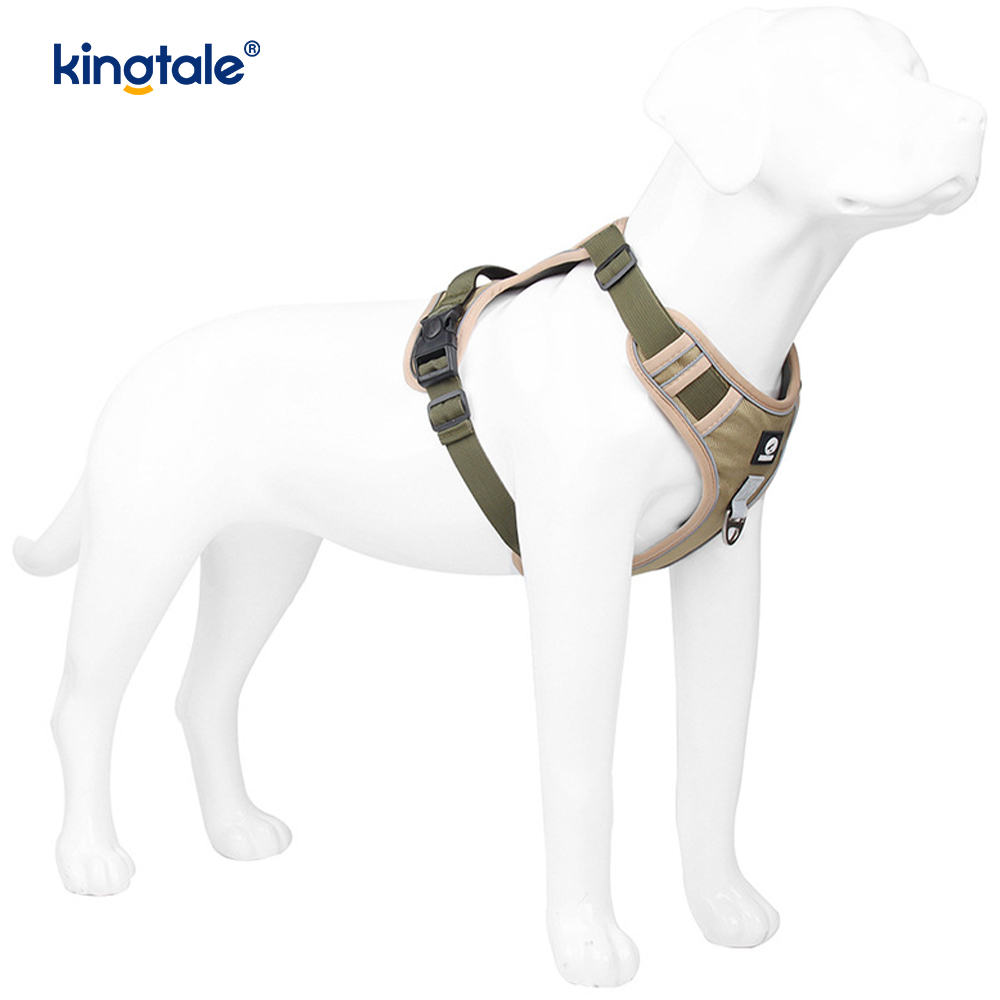 Nylon Rivet Reflective Adjustable Breathable Sport Dog Pet Harness