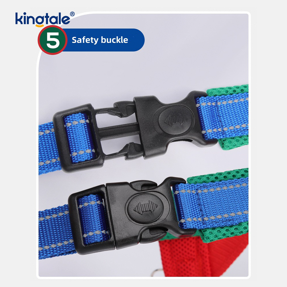 Custom Wholesale Adjustable Nylon Reflective Pet Dog Harness Least Set 