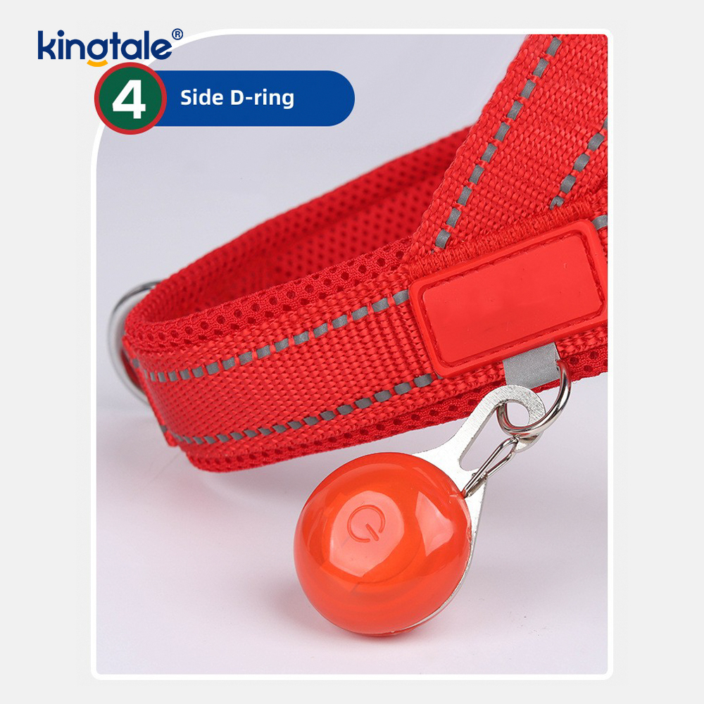 Custom Wholesale Adjustable Nylon Reflective Pet Dog Harness Least Set 