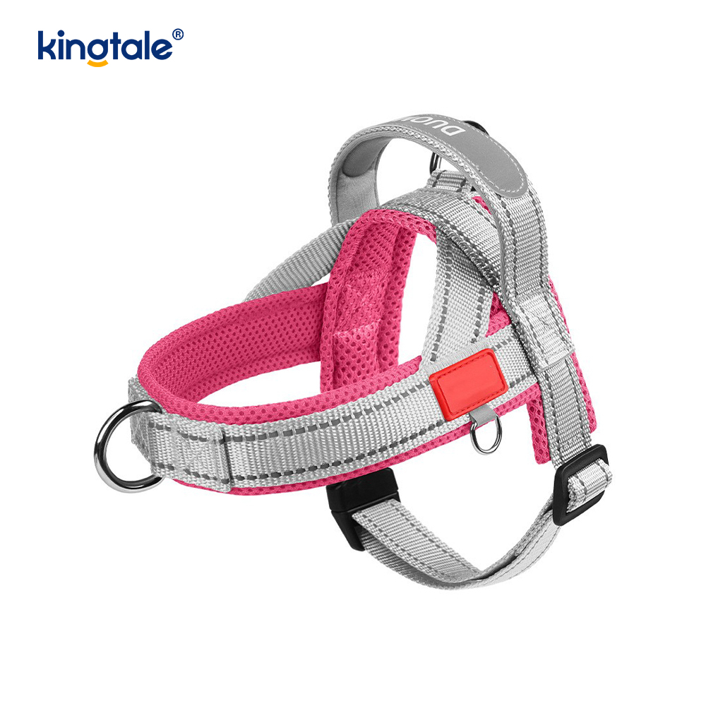 Custom Wholesale Adjustable Nylon Reflective Pet Dog Harness Least Set 