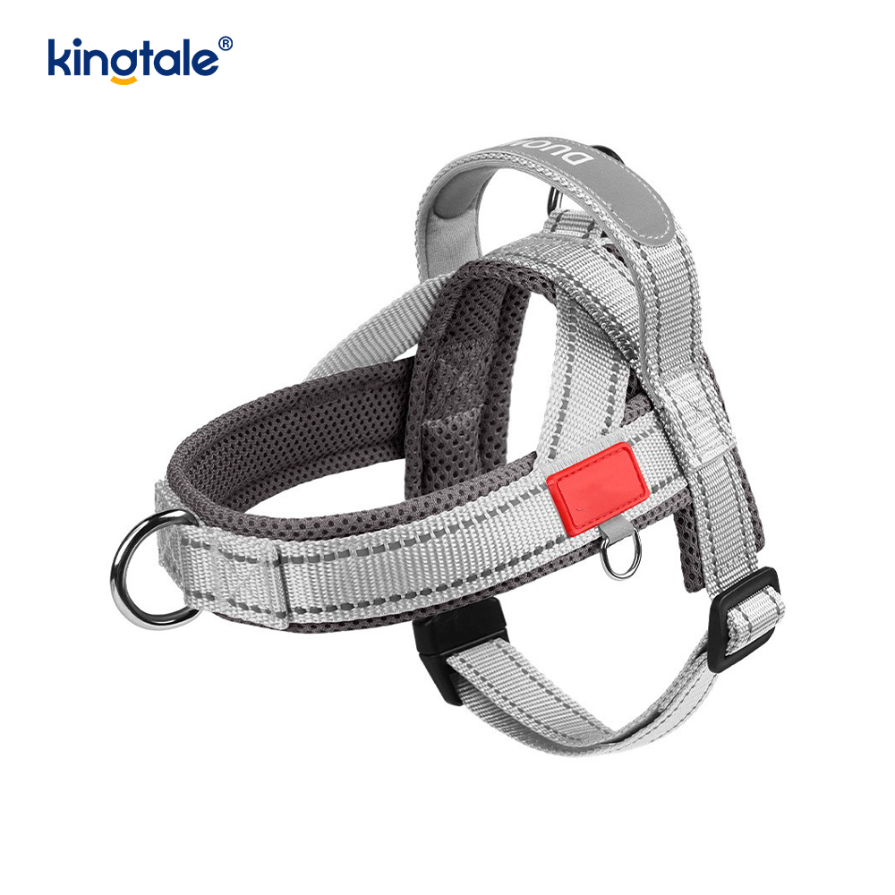 Custom Wholesale Adjustable Nylon Reflective Pet Dog Harness Least Set 