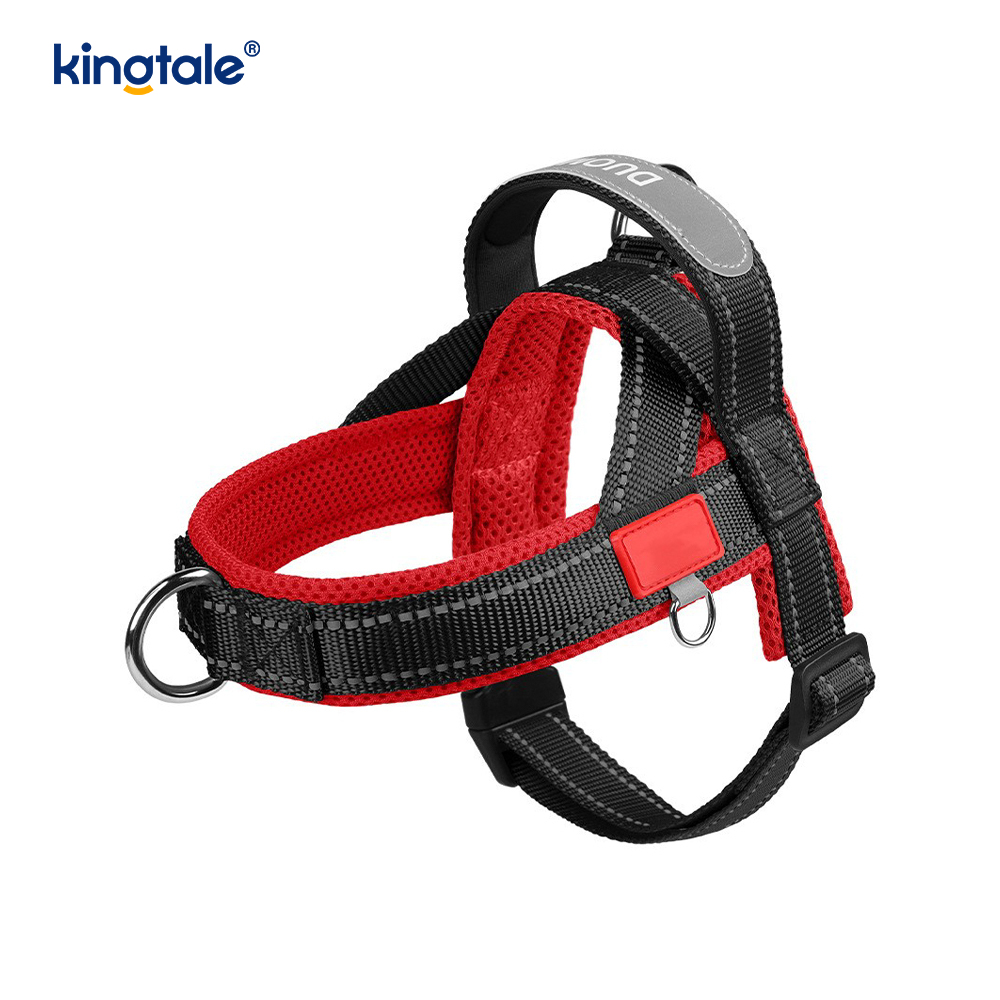 Custom Wholesale Adjustable Nylon Reflective Pet Dog Harness Least Set 