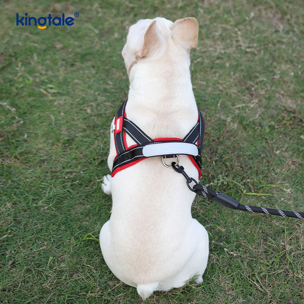 Custom Wholesale Adjustable Nylon Reflective Pet Dog Harness Least Set 