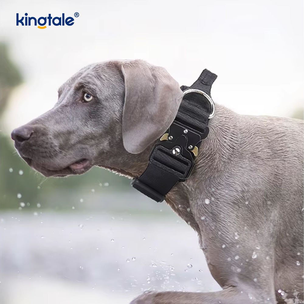 Heavy Duty Tactical Dog Collar Leash Harness Set For Large Dogs