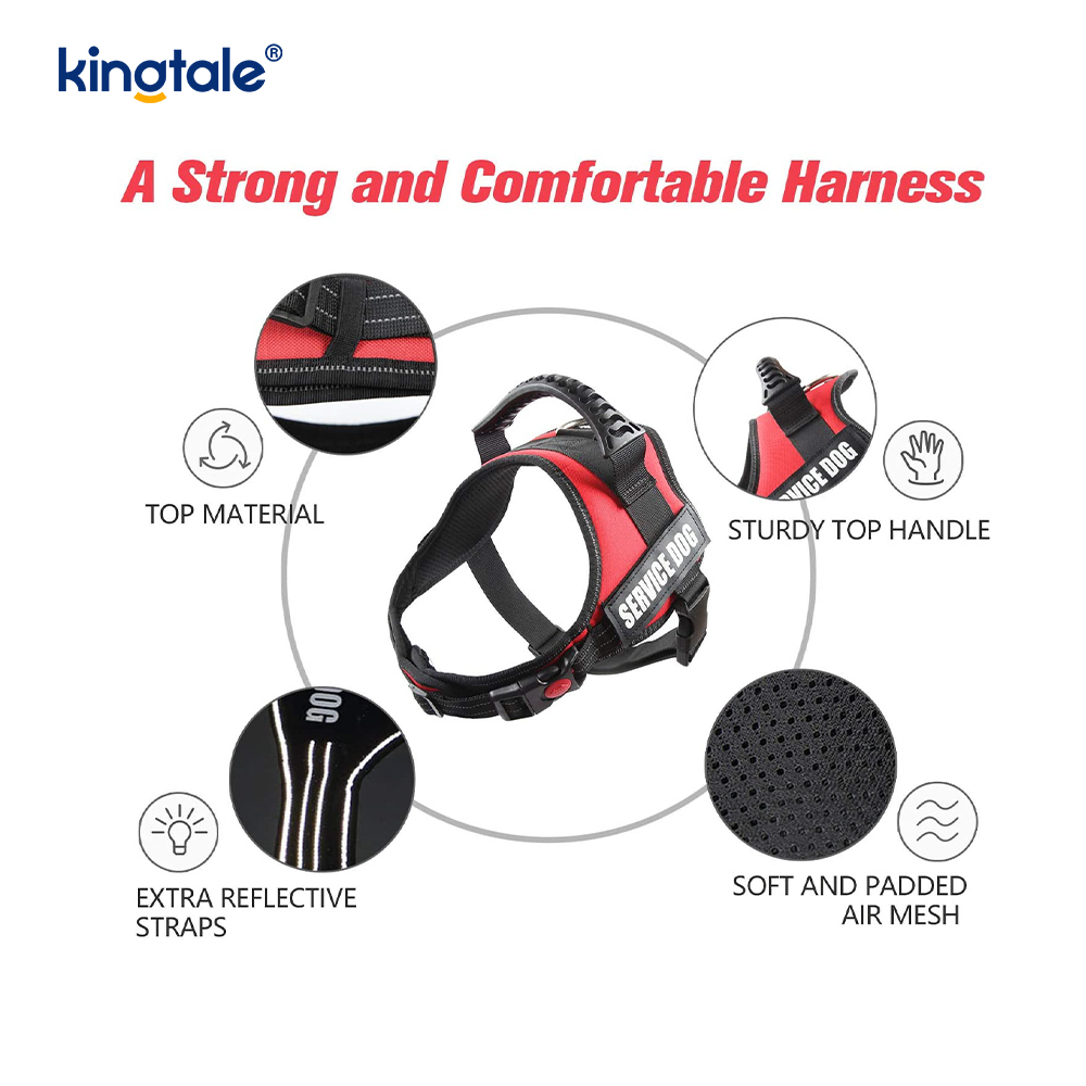 No Pull Reflective Designer Dog Harness Solid Nylon Rope Dog Leash 