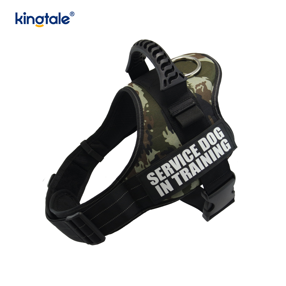 No Pull Reflective Designer Dog Harness Solid Nylon Rope Dog Leash 