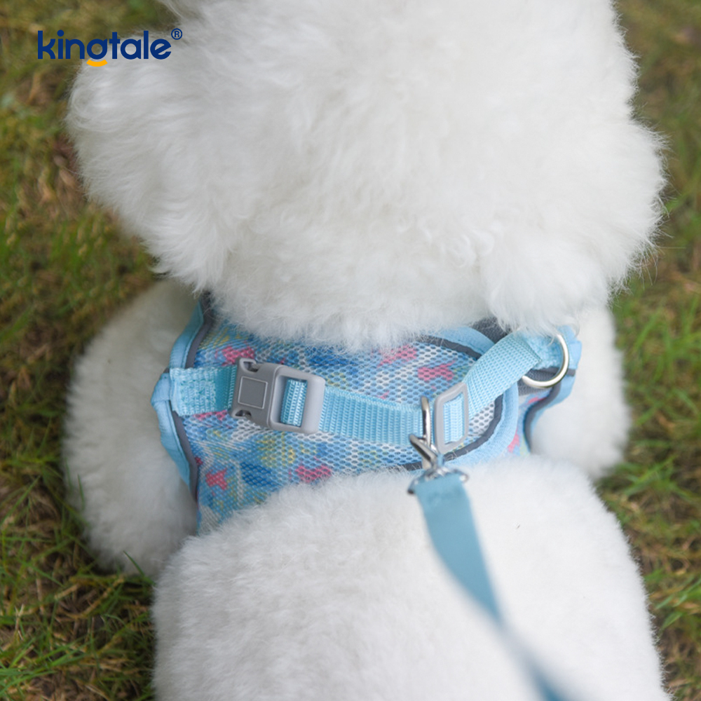 Vest-Style Fashion Padded Pet Harness Dog Reflective Anti-Shock Leash 