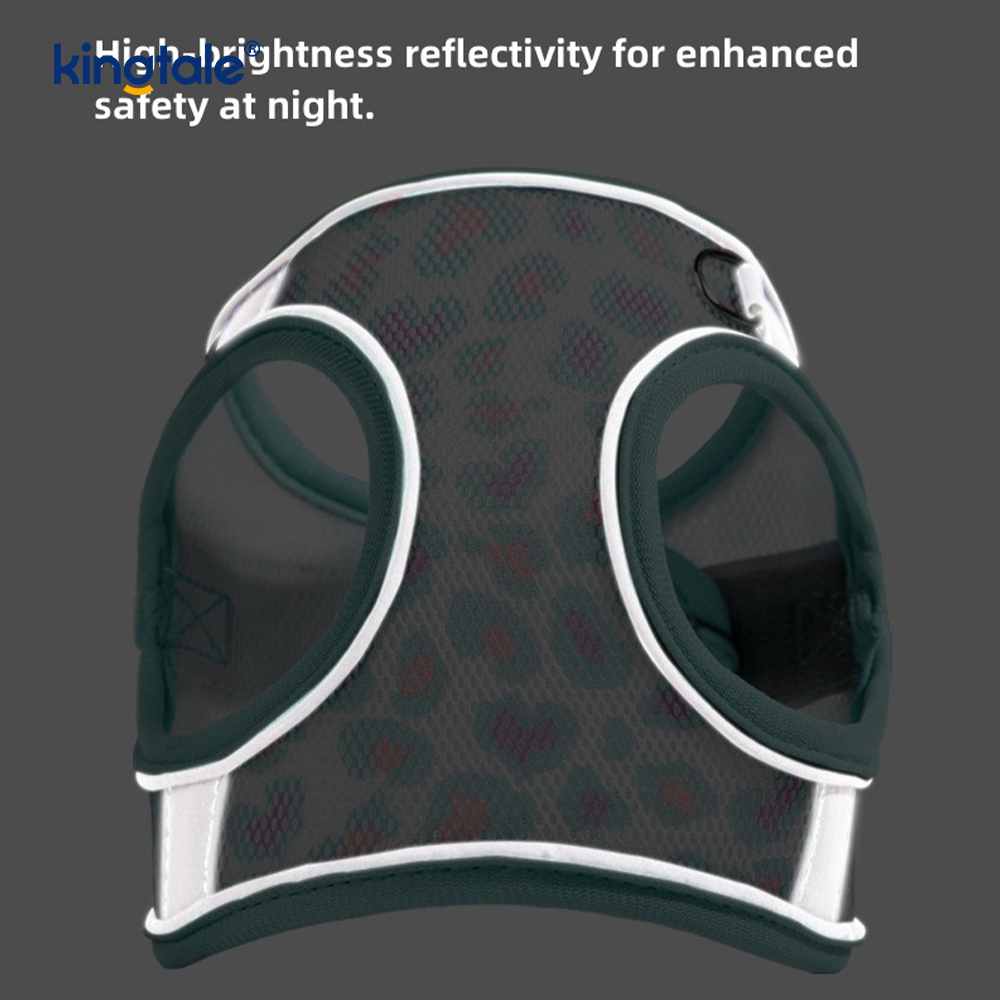 Vest-Style Fashion Padded Pet Harness Dog Reflective Anti-Shock Leash 