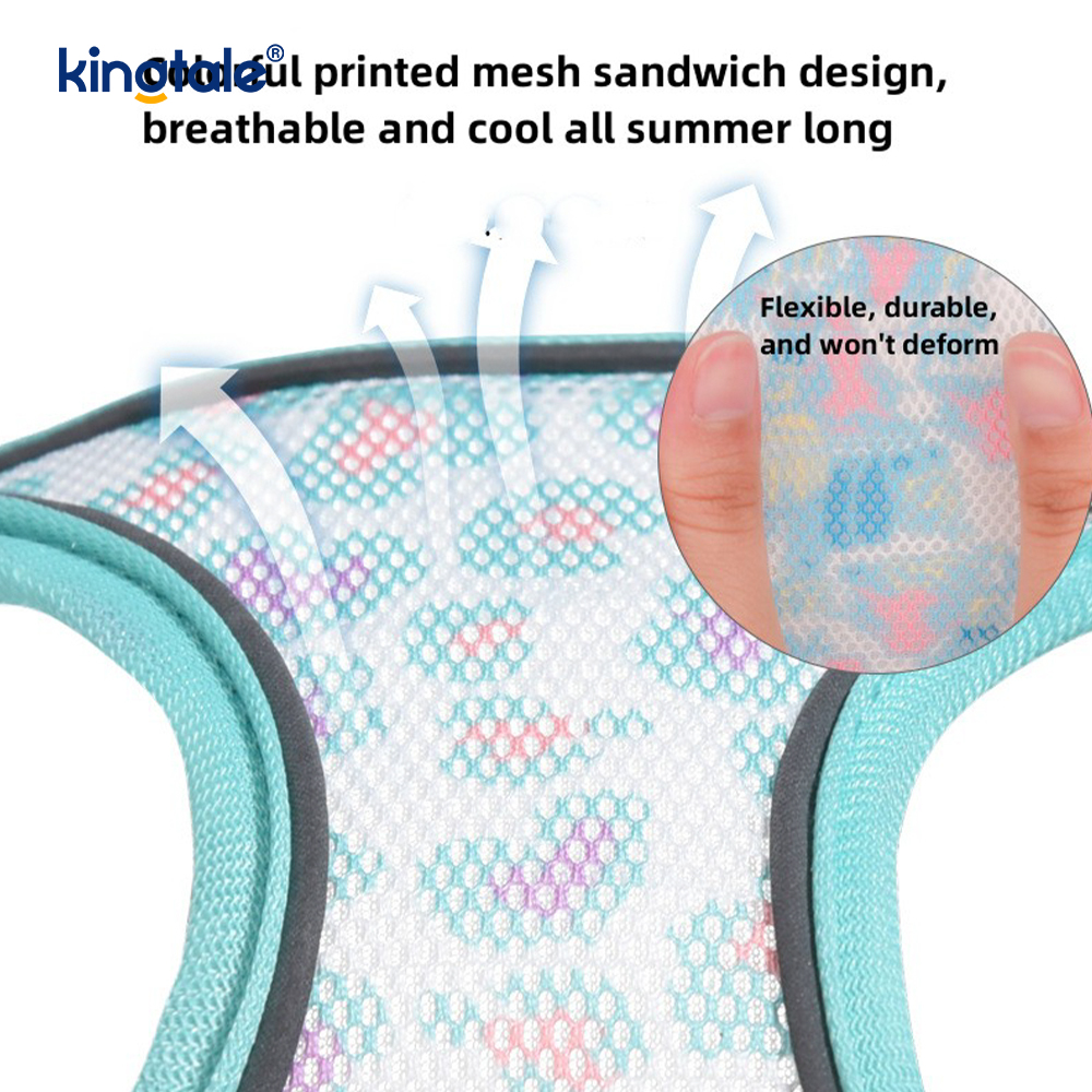 Vest-Style Fashion Padded Pet Harness Dog Reflective Anti-Shock Leash 