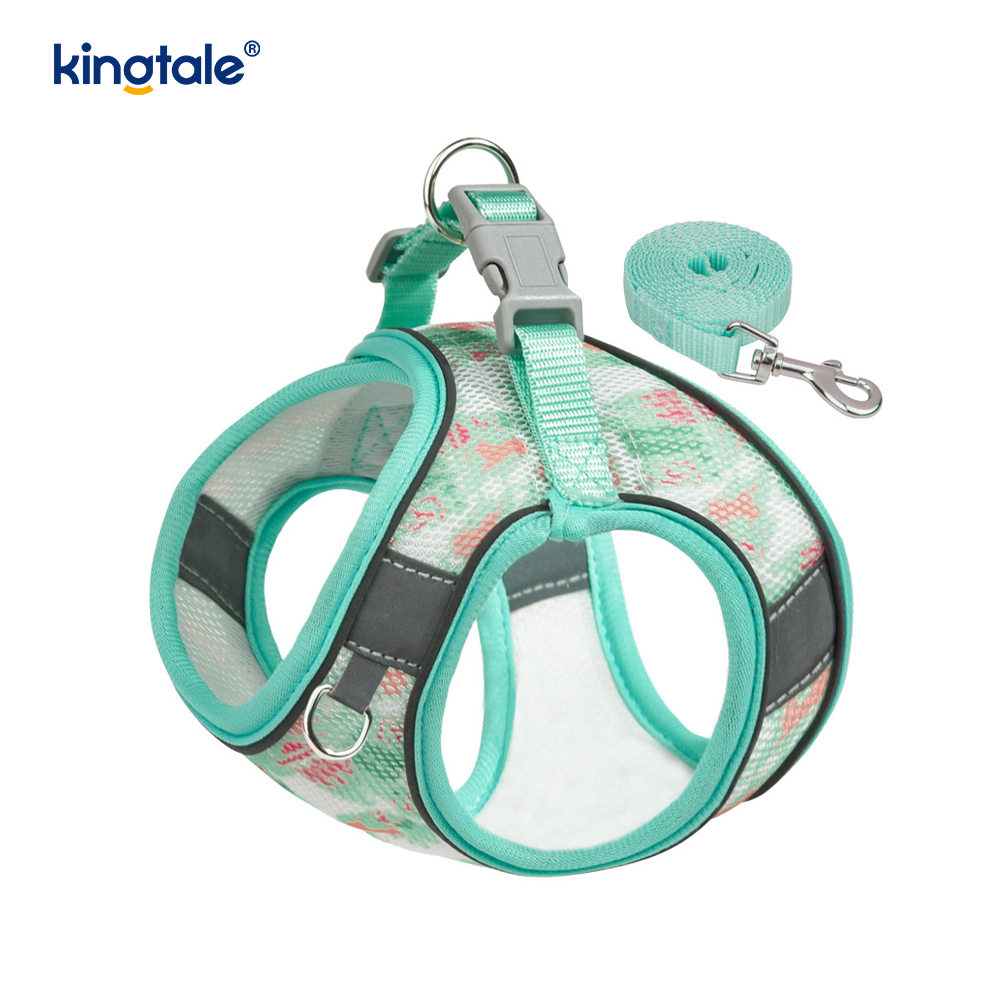 Vest-Style Fashion Padded Pet Harness Dog Reflective Anti-Shock Leash 