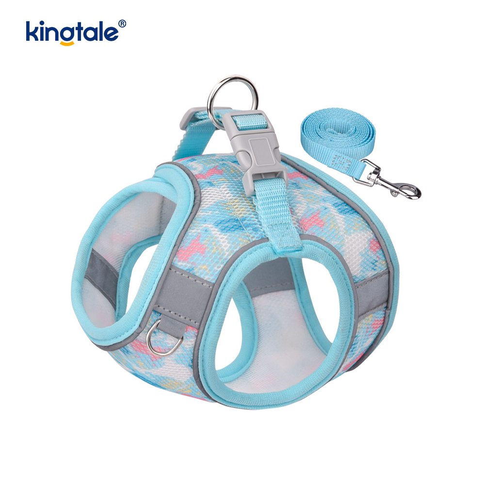 Vest-Style Fashion Padded Pet Harness Dog Reflective Anti-Shock Leash 